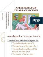 K8 Anesthesia For C Section
