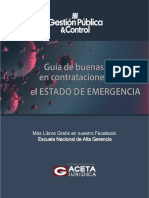 Guía de Buenas Prácticas en Contrataciones Durante El ESTADO de EMERGENCIA