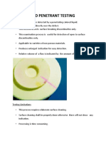 Liquid Penetrant Testing