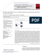 2012-Synthesis and Performance of A Comblike Amphoteric Polycarboxylate Dispersant For Coal-Water Slurry