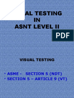 Visual Testing IN Asnt Level Ii