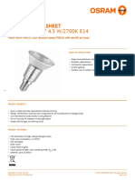 P PAR 16 50 36° 4.5 W/2700K E14: Product Datasheet