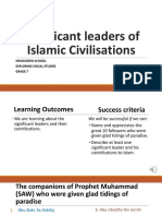 Significant Leaders of Islamic Civilisations (With Audio)
