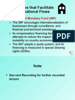 Agencies That Facilitate International Flows: International Monetary Fund (IMF)