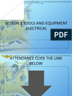 Lesson 1 Tools and Equipment