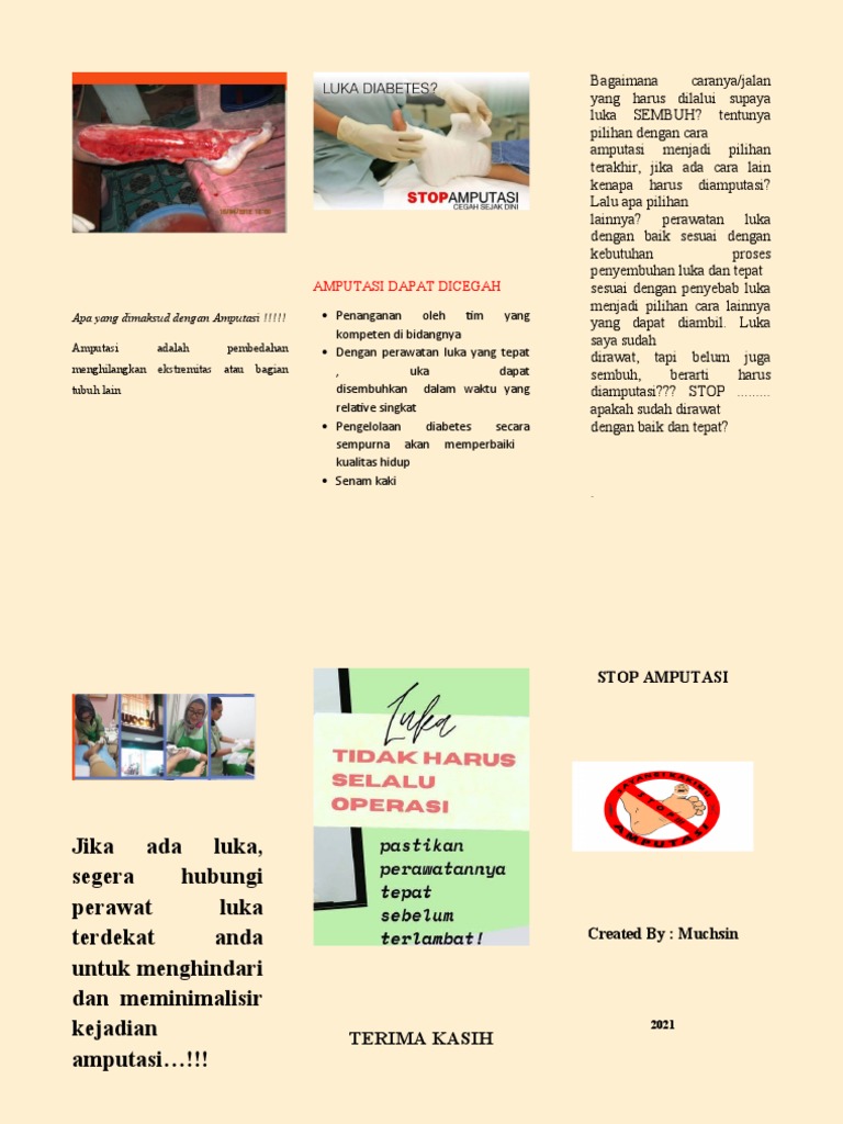 Leaflet Stop Amputasi | PDF