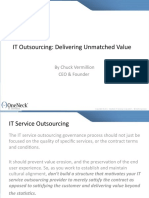 IT Outsourcing - Delivering Unmatched Value