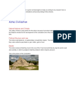 Aztec Civilization: Natural Features and Climate