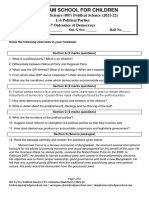 Political Parties and Outcomes of Democracy