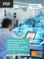 Why Do You Get An Error Message When Opening The Sm@Rtclient With The Internet Browser?