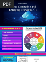 Cloud Computing and Other Emerging Trends in ICT