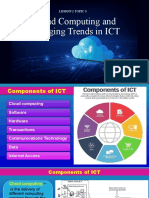 Cloud Computing and Other Emerging Trends in ICT