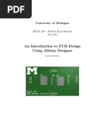 An Introduction To PCB Design Using Altium Designer: University of Michigan