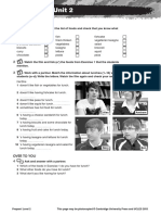 Prepare Level 2 Video Extra Worksheets x10 PDF