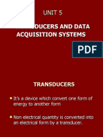 Transducers and Data Acquisition Systems