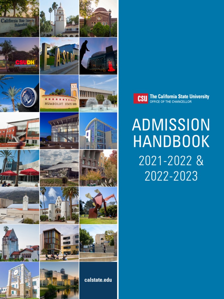 CSU Admission Handbook 2021-2023 | PDF | University And College ...