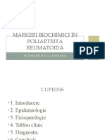 Markeri Biochimici În Poliartrita Reumatoidă- Muresan Iulia