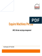 MCL-Re-Bar Carrying Arrangement