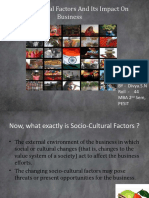 Socio Cultural Factors and Its Impact On Business