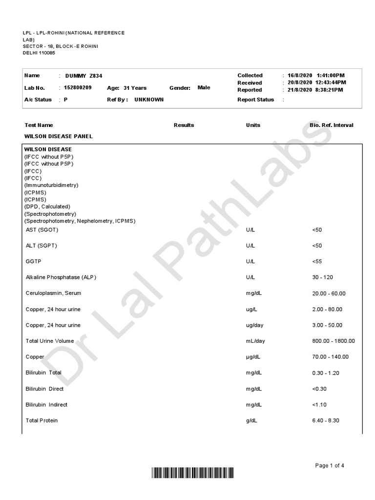 DR Lal Pathlabs LPL LplRohini (National Reference Lab) Sector 18, Block E Rohini Delhi