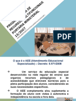 Programa Sala de Recursos Multifuncionais - AEE