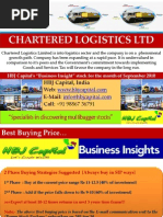 Download Chartered Logistics Ltd Code 531977 - HBJ Capitals MPS Unit - Business Insight Penny Stock Reco for Sep10 by HBJ Capital Services Private Limited SN55549820 doc pdf