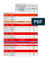 S1 M.Tech Academic Calendar