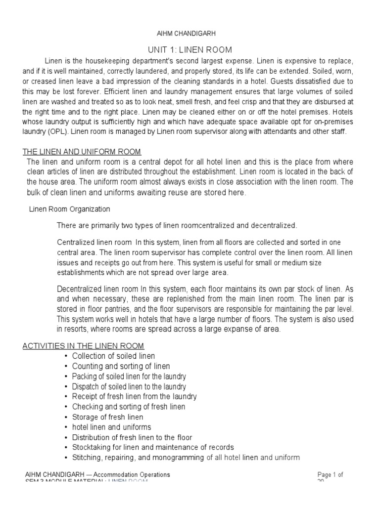 Linen Room PDF Yarn Textiles