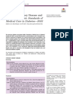 Standards of Medical Care in Diabetes - 2022: 11. Chronic Kidney Disease and Risk Management