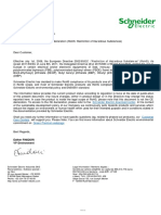 Schneider Electric RoHS declaration provides product compliance status