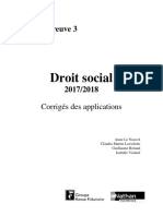 Nathan - DCG UE 3 - Droit Social - Manuel & Applications - Édition 2017-2018 - Corrigés