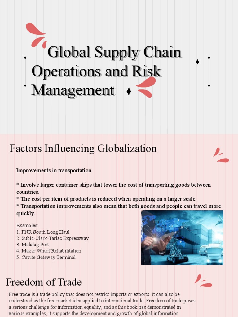Global Supply Chain Operations And Risk Management Pdf Supply Chain