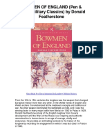 BOWMEN of ENGLAND PenSword Military Classics by Donald Featherstone - 5 Star Book Review