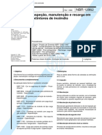 NBR 12962 Inspeção Manutenção e Recarga de Extintores