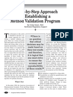 Approach to Establishing a Method Validation Program