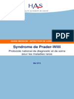 2012 - PNDS -Syndrome de Prader-Willi