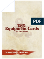 Dungeons & Dragons Equipment Cards PDF