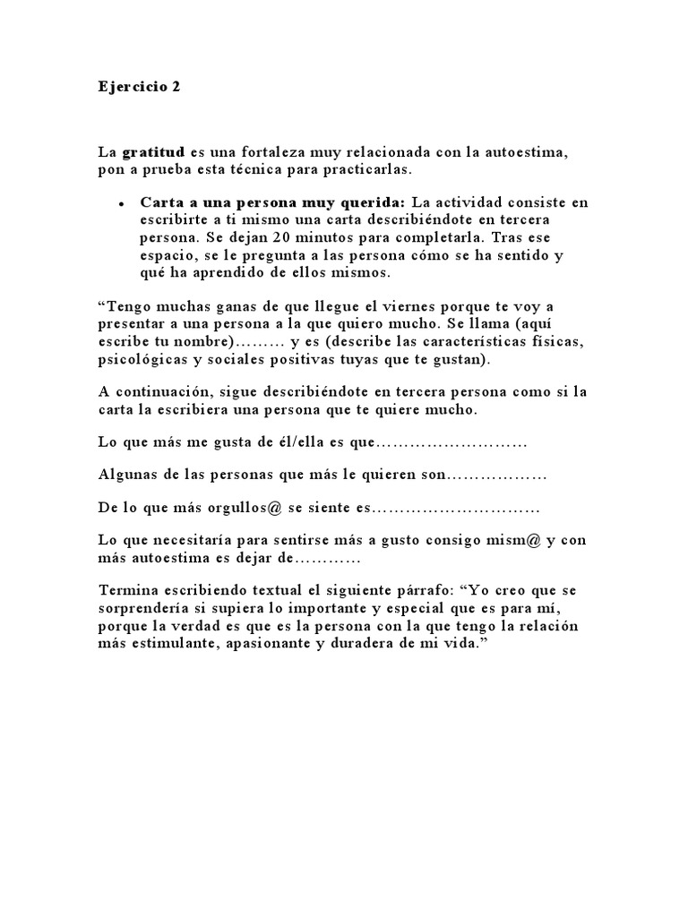 Carta de autoestima a mí misma | PDF | Crecimiento personal y ...
