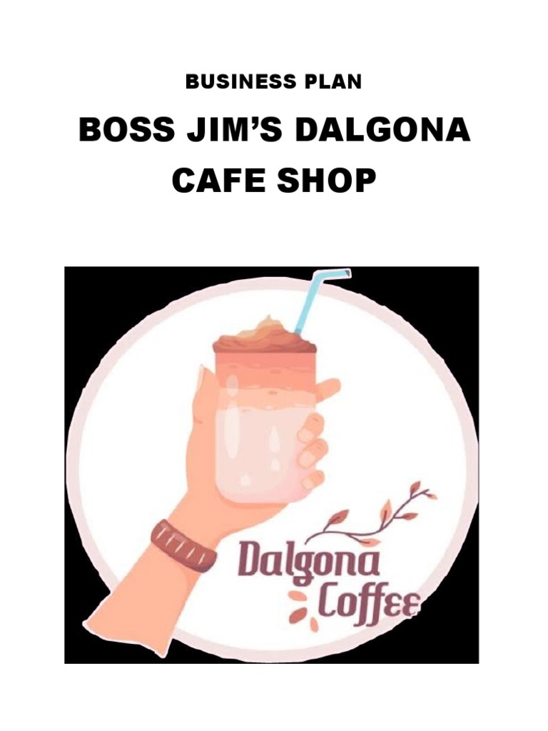 dalgona coffee business plan