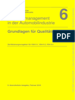 VDA 6 Grundlagen Für Qualittsaudits-Zertifizierungsvorgaben - 2016