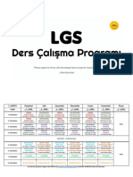 LGS Öğrencilerine Özel Ders Çalışma Programı - Beni Motive Et