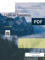 Cliffs in Yosemitte Valley: April 22nd FPT University