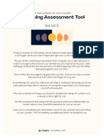 Journey To Well Being Assessment Tool