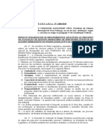 Portaria 2086 18 Procedimentos Avaliação de Estágio Probatório