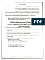 Guidelines For Preparation of Proiect Work: Board Ofstudies-In-Accountancy, University of Mumbai