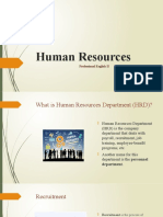 Human Resources: Professional English II
