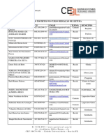 Inscritos Curso Mediação Leitura