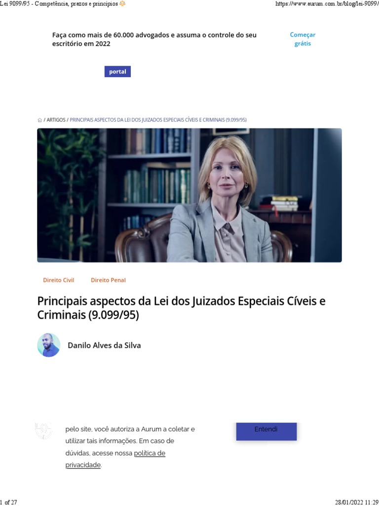 lei-9099-95-compet-ncia-prazos-e-princ-pios-pdf-crime-e