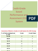 Credit-Grade Based Performance and Assessment (CGPA) System