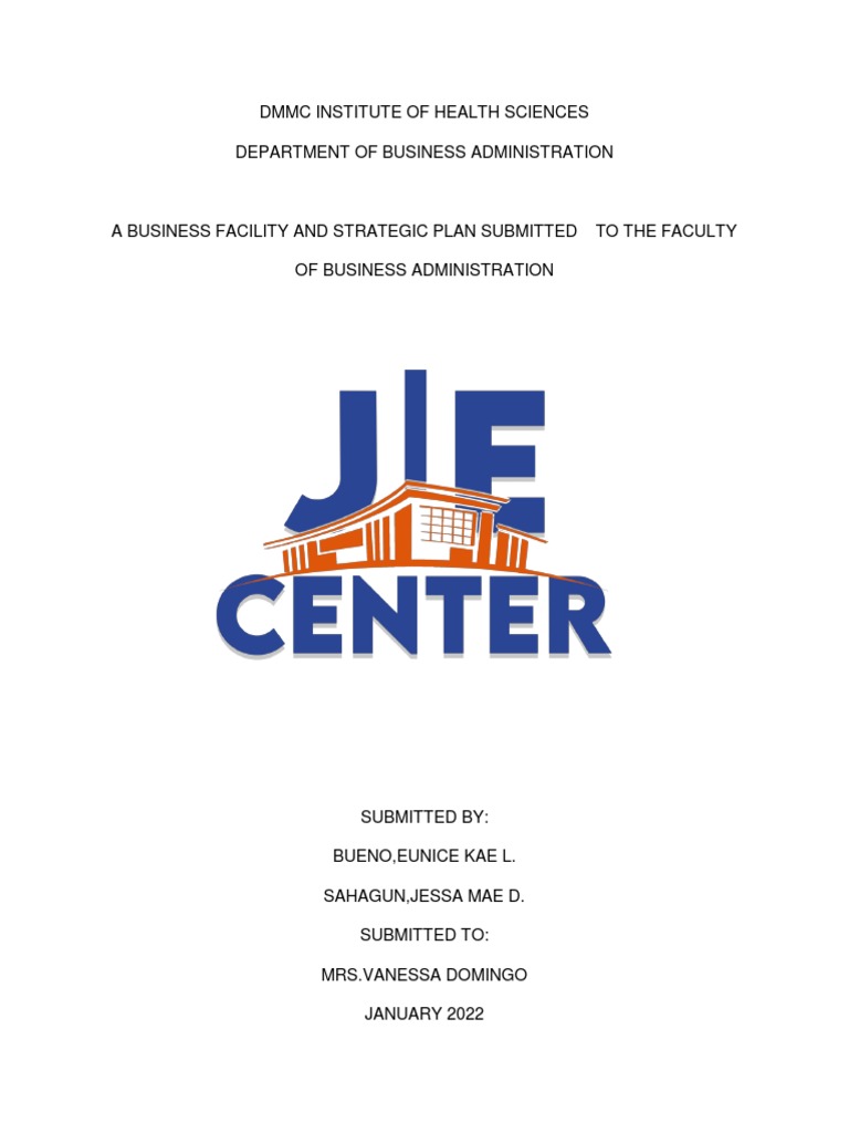 J and E Center Business Plan Overview | PDF | Business | Safety